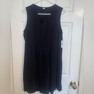 NWT!! womens black boho tank top dress!